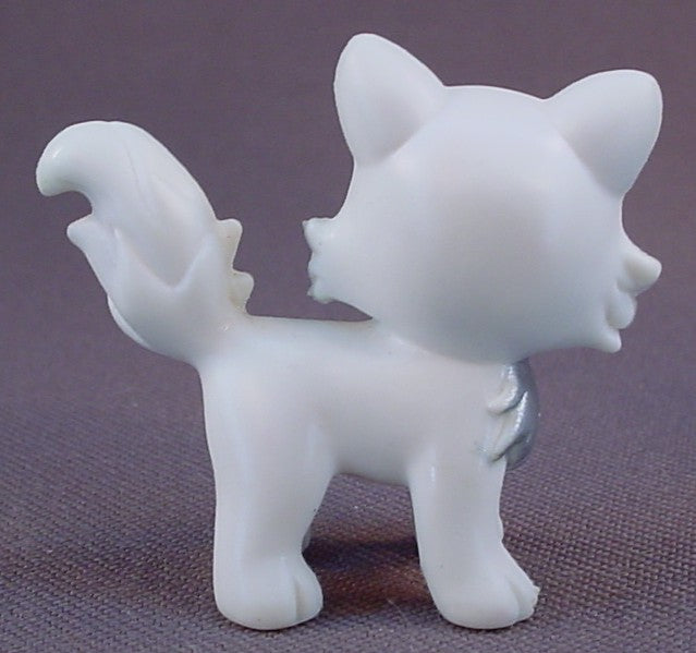 Polly Pocket White Kitty Cat Figure From A Sparkle Style House, #M0294, 55584, 2007 Mattel