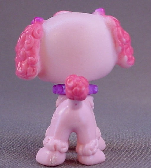 Polly Pocket Sparklin' Pets #54 Pink Poodle With A Purple Collar, From A Sparklin' Pet Spa Playset #N1695, 2008 Mattel