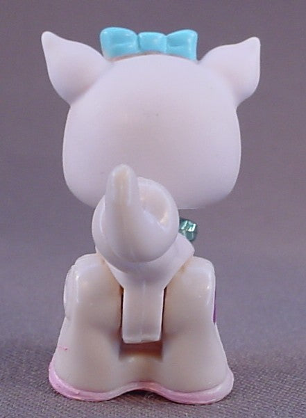 Polly Pocket Sparklin' Pets #08 Pink Pig With A Shiny Blue Collar, Pirouette Pairs, 2007 Mattel