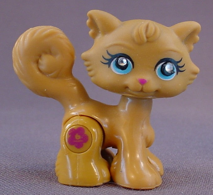 Polly Pocket Sparklin' Pets #05 Brown Kitty Cat, Pirouette Pairs, 2007 Mattel