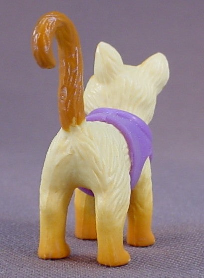 Polly Pocket Pet Friends Siamese Cat With A Purple Vest, 2002 Mattel