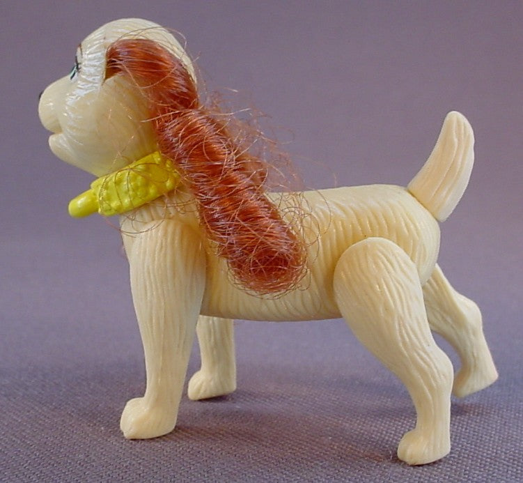Polly Pocket Happenin' Pet Pals Ginger Dog, From A Lea & Ginger Set, The Legs And Head Both Move, 2 Inches Tall, 2001 Mattel