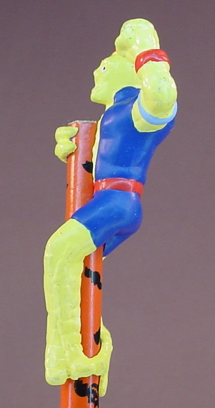 Captain Planet & The Planeteers Duke Nukem Villain PVC Figure Pencil Rider Or Topper, 2 5/8 Inches Tall, Vintage, 1990 Applause