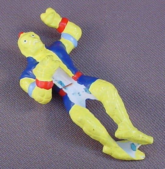 Captain Planet & The Planeteers Duke Nukem Villain PVC Figure Pencil Rider Or Topper, 2 5/8 Inches Tall, Vintage, 1990 Applause