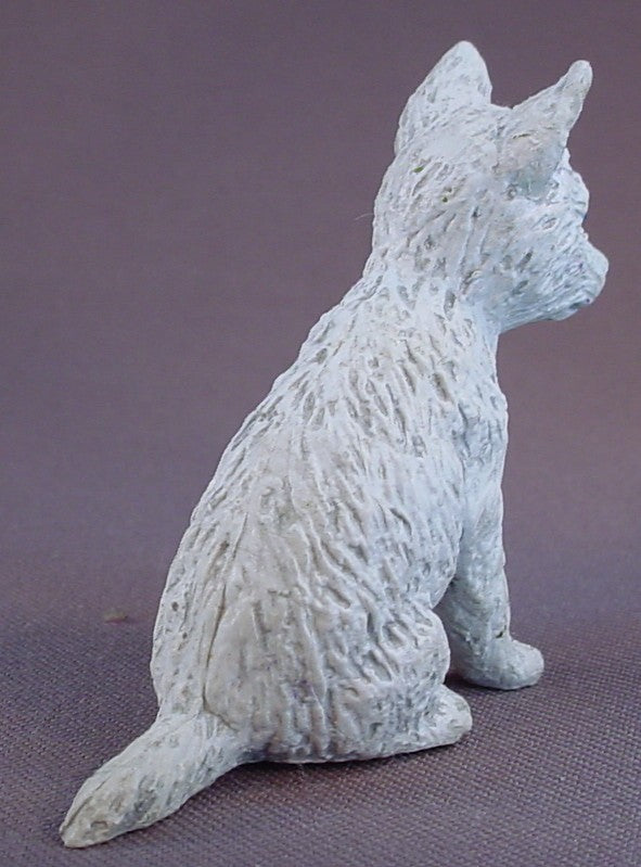 AAA Sitting White Wolf Cub PVC Figure, 2 1/2 Inches Tall, #55007, Vintage, 1990S