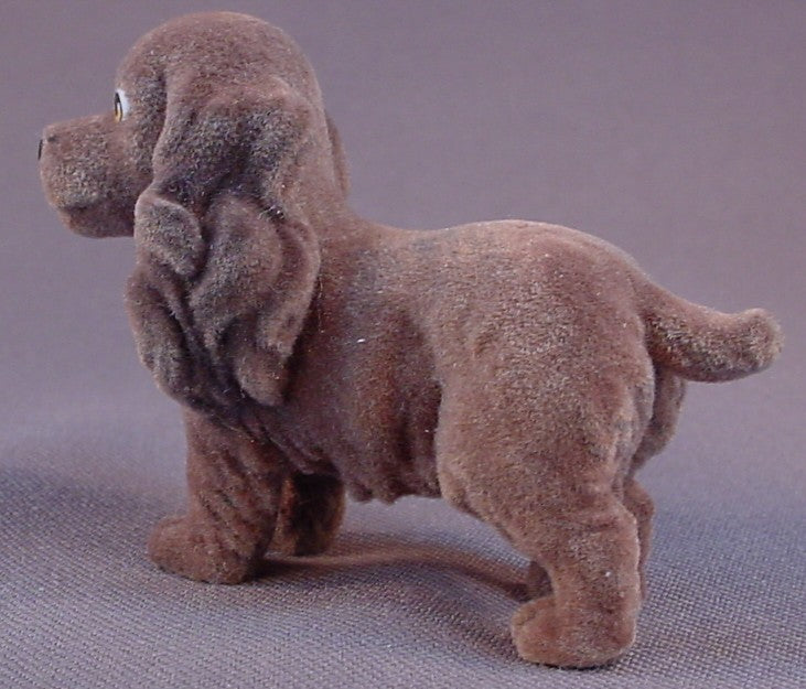 Pocket Puppy Cocker Spaniel Mother Figure, Fuzzy Or Flocked, M. E. G., Puppy In My Pocket, MEG