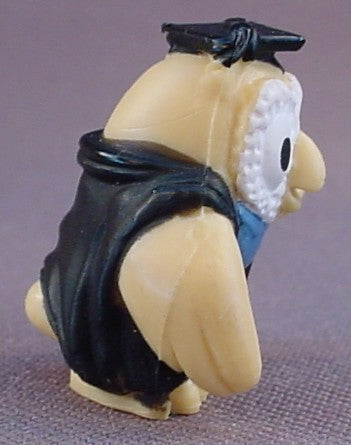 Teeny Weeny Families Owl Figure From An Owl School In A Boot Playset, High School Teacher Or College Graduate, University, 1 Inch Tall, Vintage, 1995 Vivid Imaginations, Similar To Polly Pocket
