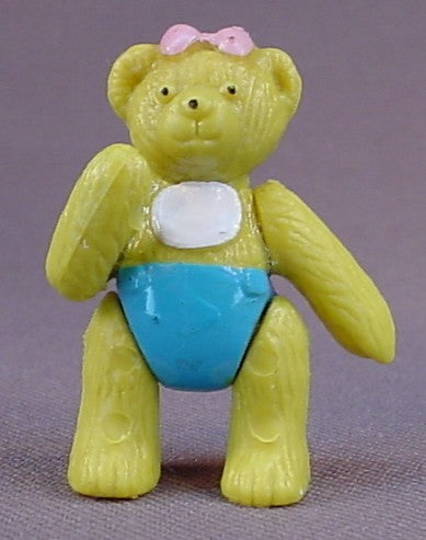 Teddy's Home Dollhouse Line Bear Figure, 1 1/2 Inches Tall, The Legs Move, Vintage, 1995 Kidstar