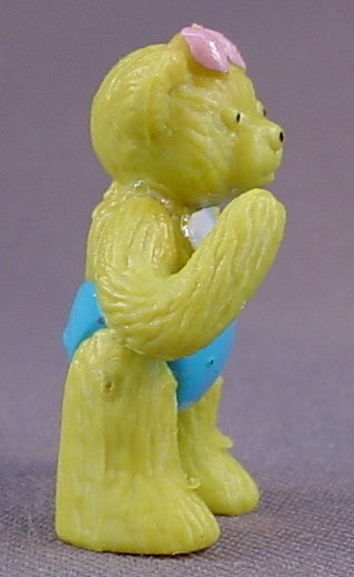 Teddy's Home Dollhouse Line Bear Figure, 1 1/2 Inches Tall, The Legs Move, Vintage, 1995 Kidstar