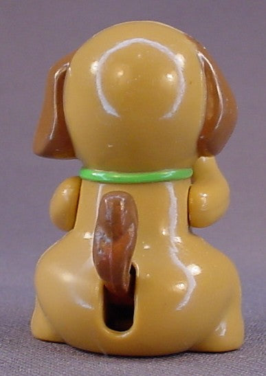 Itzy Bitzy Pals Brown Dog Toy, Press The Tail To Make The Paw Go Up, 1 7/8 Inches Tall, Vintage, 1993 Talentoy Factory