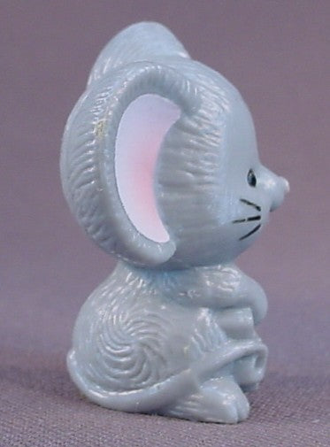 Russ Berrie Gray Mouse Figure Holding A "With Love" Letter, 1 1/2 Inches Tall, Figurine