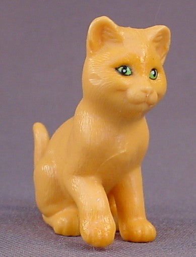 Barbie Pet Doctor Love And Care Vet Centre #67597 Orange Cat PVC Figure, 1 5/8 Inches Tall, Vintage, 1997 Mattel
