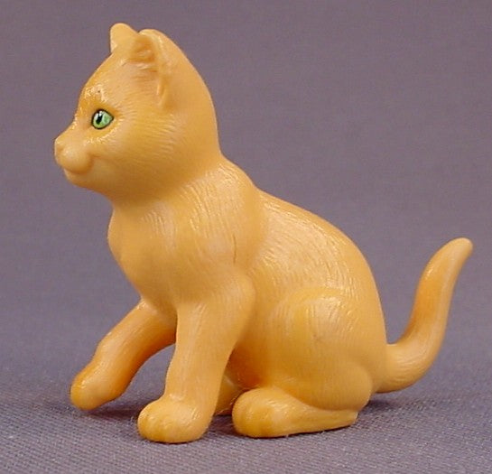 Barbie Pet Doctor Love And Care Vet Centre #67597 Orange Cat PVC Figure, 1 5/8 Inches Tall, Vintage, 1997 Mattel