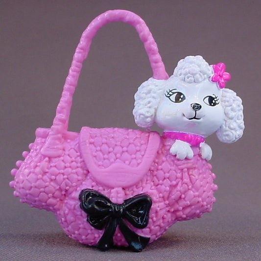 Barbie My Scene Fashion Fever Paris Poodle In A Pink Purse Accessory, Target Exclusive, 2009 Mattel
