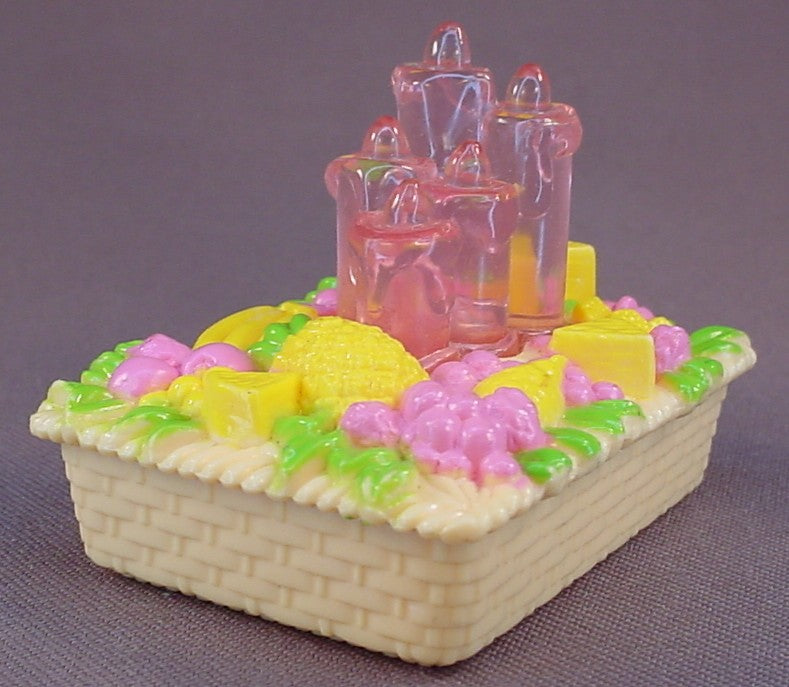 Barbie Light Up Centerpiece From A #67551 Light-Up Dining Room Set, Lights Up When You Press The Cheese, 2 1/2 Inches Long, Has Been Tested, Vintage, 1999 Mattel