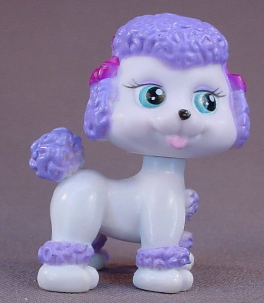 Barbie My Pet Pals Chic Boutique Lilac Purple Poodle Dog PVC Figure, 2 1/4 Inches Tall, 2006 Mattel