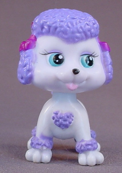 Barbie My Pet Pals Chic Boutique Lilac Purple Poodle Dog PVC Figure, 2 1/4 Inches Tall, 2006 Mattel