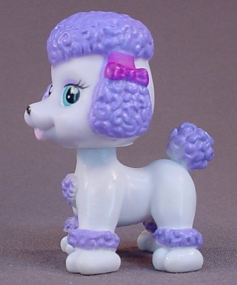 Barbie My Pet Pals Chic Boutique Lilac Purple Poodle Dog PVC Figure, 2 1/4 Inches Tall, 2006 Mattel