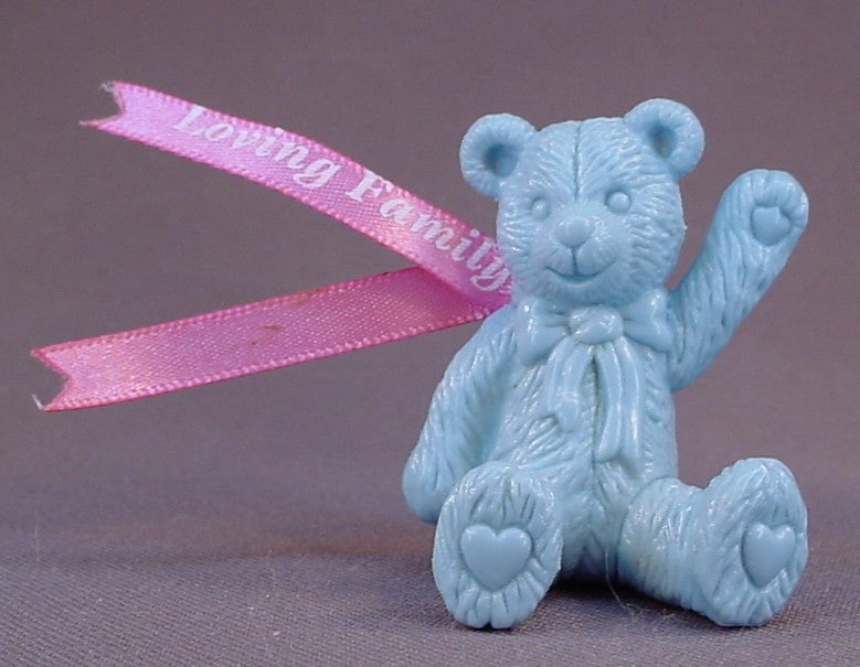 Fisher Price Sweet Sounds Dollhouse Replacement Blue Teddy Bear Figure, The Dollhouse Makes Sounds When The Bear Is Placed In The Bedroom, 2 Inches Tall, Loving Family, 2003 FP