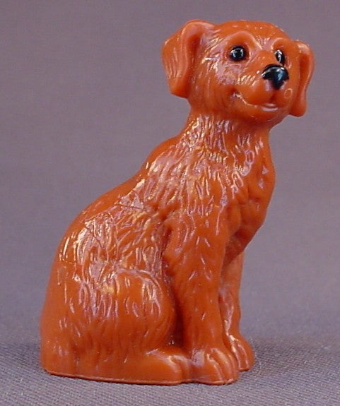 Fisher Price Loving Family Pet Dog Figure For A Special Edition Townhouse, Reddish Irish Setter, 2 Inches Tall, 2000 Mattel