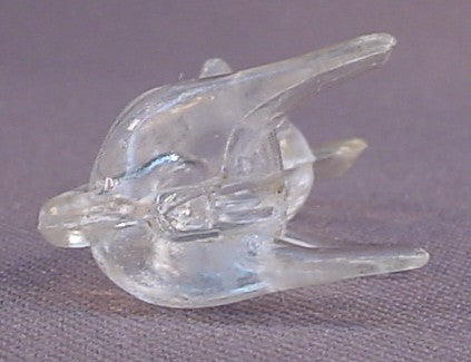 Clear Plastic Or Acrylic Mouse Figure, 1 3/8 Inches Tall, Novelty, Vintage, 1960's Or 1970's
