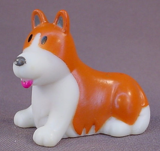 Early Learning Center Happyland Corgi Dog Figure From A Royal Family Set, Also From A Happyland Queen Set, Centre, 2011 ELC