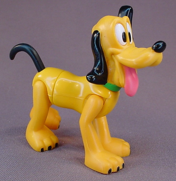 Mega Bloks Disney Pluto The Dog Figure, 3 1/4 Inches Tall, The Head & Legs Move, Swivels At The Hips, Mickey Mouse Club House