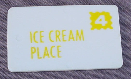 Fisher Price Vintage Letter Envelope Or Mail, #4 Ice Cream Place, 2500 Play Family Main St