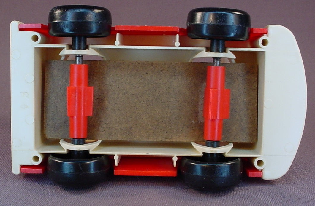 Fisher Price Vintage 141 Mini Bus Van, 1969, Floor Moves Up And Down As It Rolls