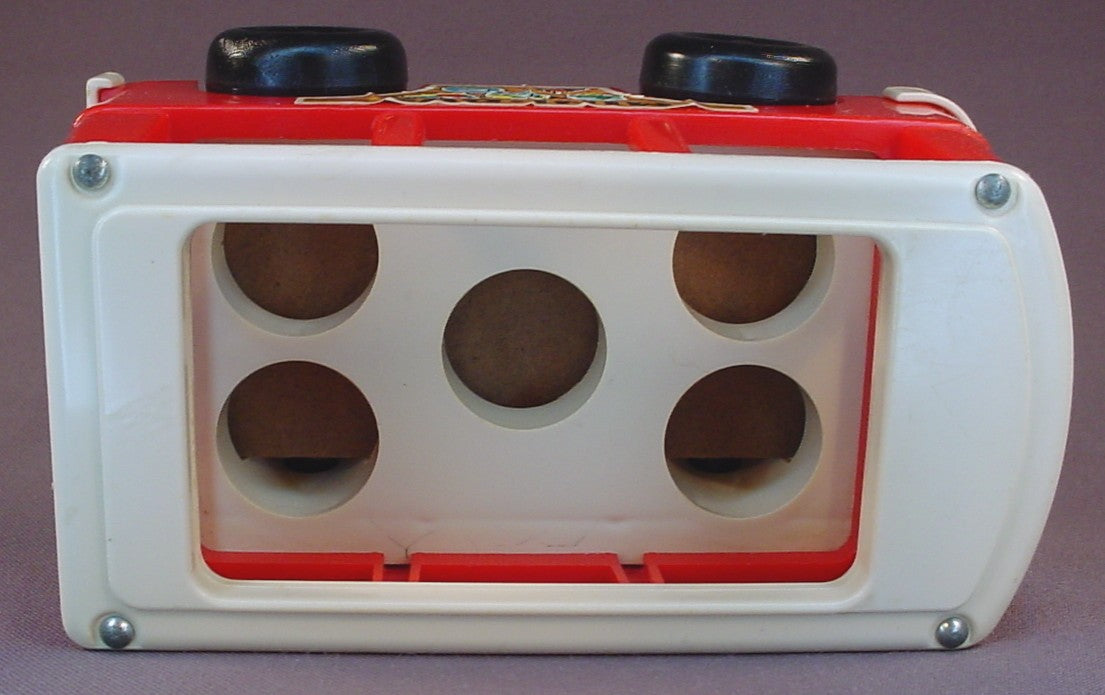 Fisher Price Vintage 141 Mini Bus Van, 1969, Floor Moves Up And Down As It Rolls