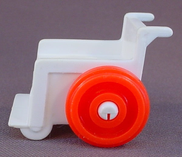 Fisher Price Vintage White Wheelchair With Red Wheels, 931 Children's Hospital