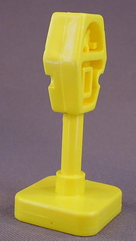 Fisher Price Vintage Yellow Parking Meter On A Post With Square Base, 2500 Main St
