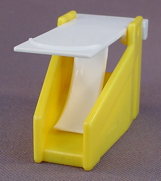 Fisher Price Vintage Swimming Pool White Diving Board On A Yellow Base, 909
