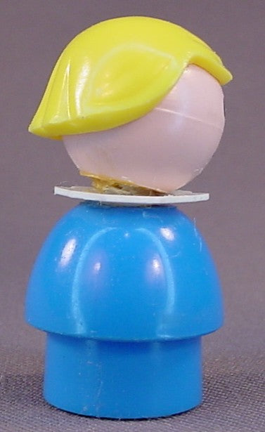 Fisher Price Vintage Girl Wavy Yellow Hair, Blue Body 141 192 677 680 761 916 2357 2453 2526