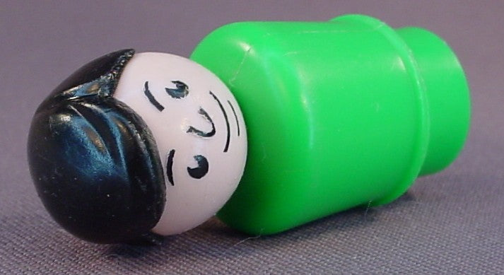 Fisher Price Vintage Dad Father Black Hair, Green Body, 141 761 952 2360 2502 2551 2580