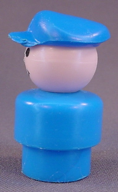 Fisher Price Vintage Pilot Mailman With Blue Hat, Blue Body, 141 933, Zoo, Jetport