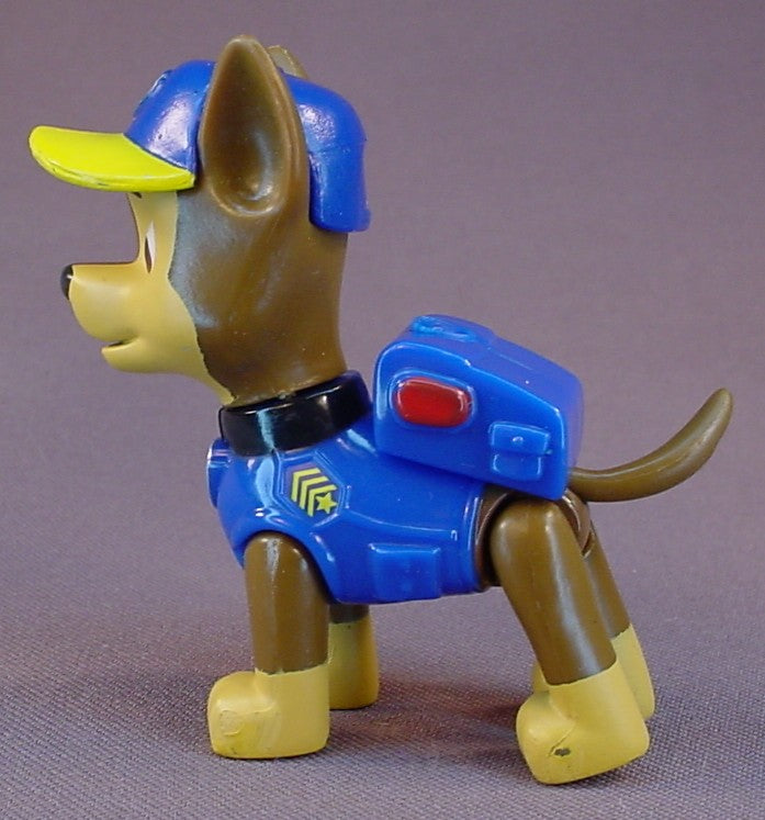 Paw Patrol Chase The Police Officer Dog Figure, Paw Patrol Ultimate Rescue, PVC & Hard Plastic, The Head Legs & Tail Move, Police Cruiser Line, Ultimate Rescue Mini Vehicles, 2018 Spin Master, Spinmaster