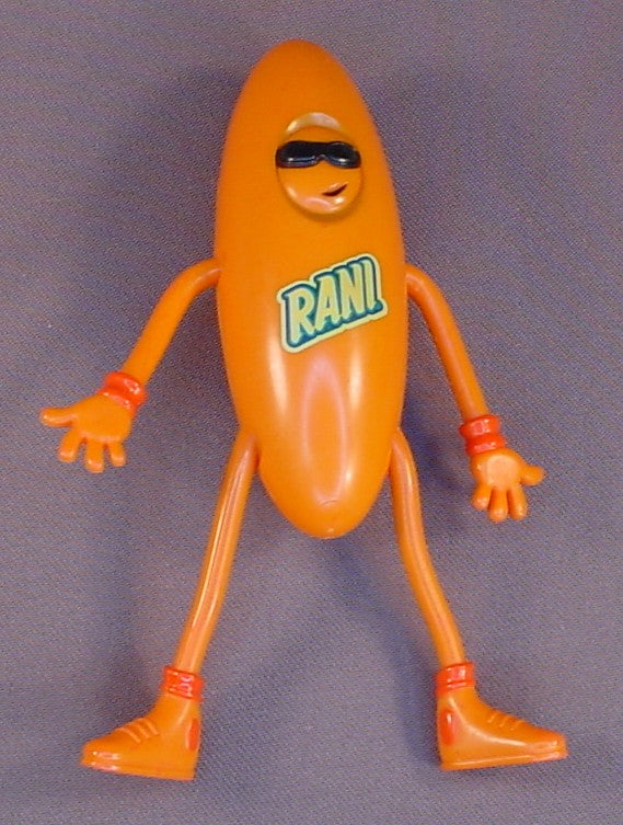 Rani Float Drink Bendy Promotional PVC Figure, Bendable, 6 Inches Tall, Advertising Or Promotional Toy, The Wires Are All Intact, From The Middle East Gulf Region, 1990's, Avion Group, Vintage
