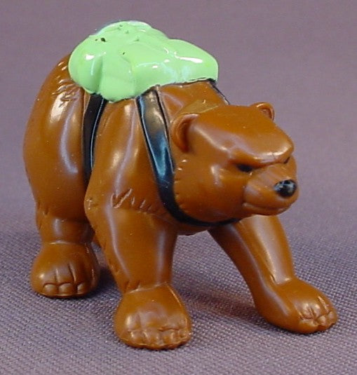 Fisher Price Rescue Heroes Brown Bear With A Backpack Mini PVC Figure, 1 1/2 Inches Tall, Companion To Al Pine, Extreme Polar Rescue Set