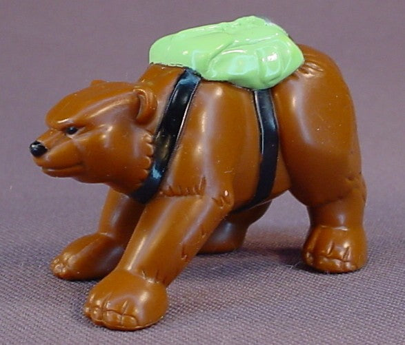 Fisher Price Rescue Heroes Brown Bear With A Backpack Mini PVC Figure, 1 1/2 Inches Tall, Companion To Al Pine, Extreme Polar Rescue Set