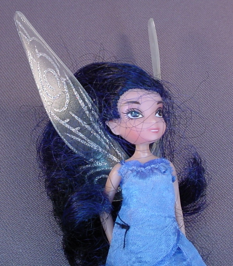 Disney Faries Silver Mist Doll With Wings, 6 Inches Tall, 2011 Jakks