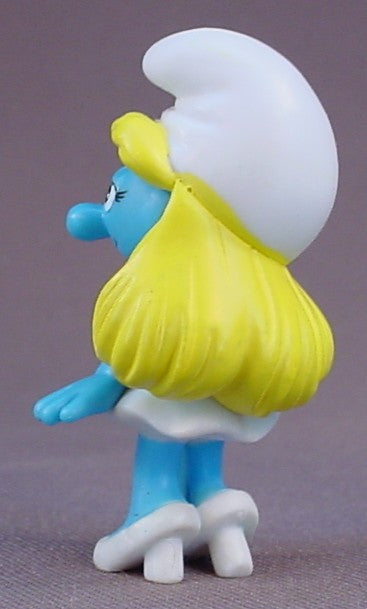 Shy Smurfette Figure, The Arms Move, 2009 Jakks Pacific, Smurf, Smurfs