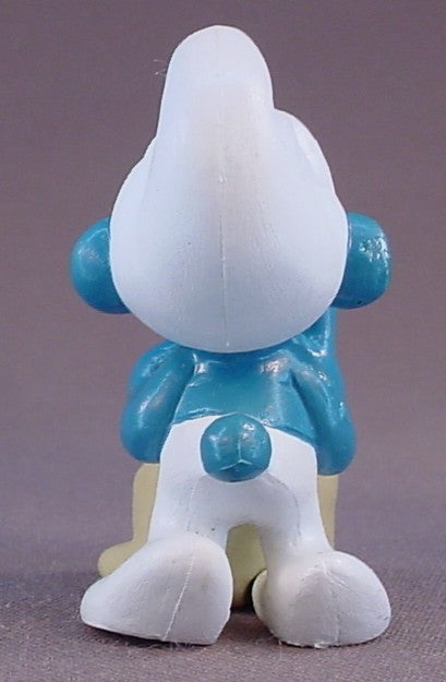 Miller Smurf With A Bag Of Grain Or Flour PVC Figure, #20152, 1982 Peyo Schleich, Smurfs, Vintage, Figurine