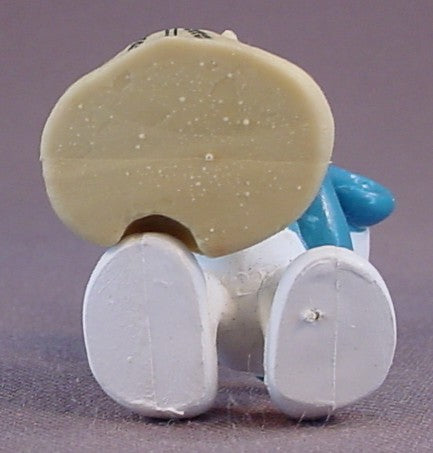 Miller Smurf With A Bag Of Grain Or Flour PVC Figure, #20152, 1982 Peyo Schleich, Smurfs, Vintage, Figurine
