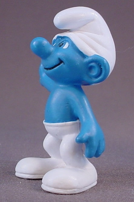 Clumsy Smurf PVC Figure From The Smurfs Movie Series, #20730, 2011 Peyo Schleich, Made In Germany, Smurfs, Vintage, Figurine