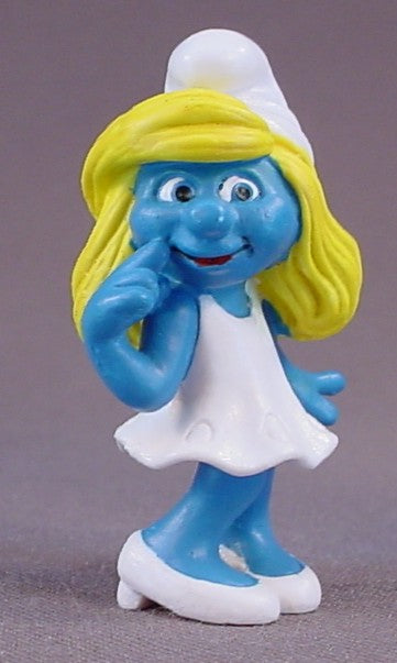 Smurfette Smurf PVC Figure From The Smurfs Movie Series, #20731, 2011 Peyo Schleich, Made In Germany, Smurfs, Vintage, Figurine