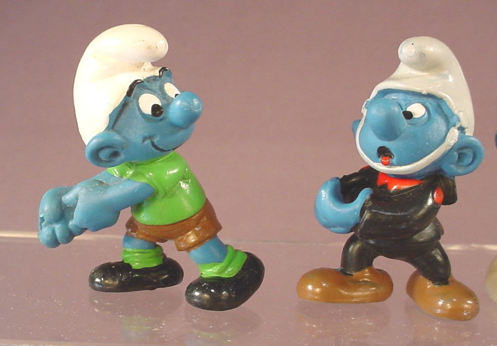 Lot Of 12 Vintage Smurf PVC Figures, They Are All Missing Their Removable Parts Or Accessories, Peyo Schleich, West Germany, Smurfs, Vintage, Figurine