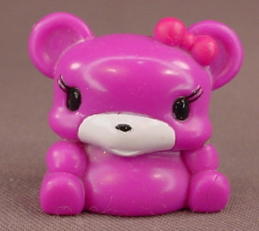 Barbie Think Pink Sofa Teddy Bear Toy Figure, 1 1/4 Inches Tall, 2008 Mattel