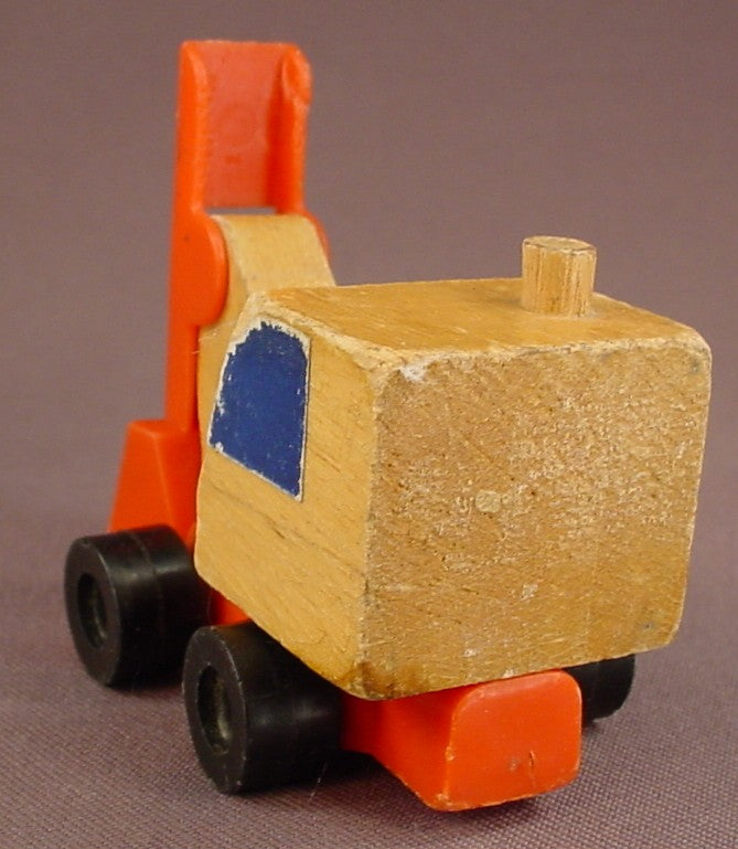 Mattel Wooden Putt Putt Train Excavator Or Digger Toy, 1971 Mattel, Korea, Wood, Putt-Putt