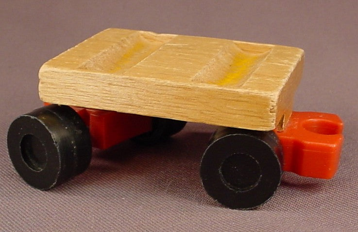 Mattel Wooden Putt Putt Train Flat Bed Car Toy, 1972 Mattel, Korea, Wood, Putt-Putt